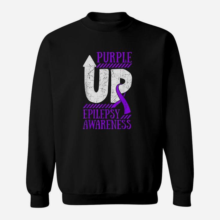 Ribbon Purple Sweatshirt