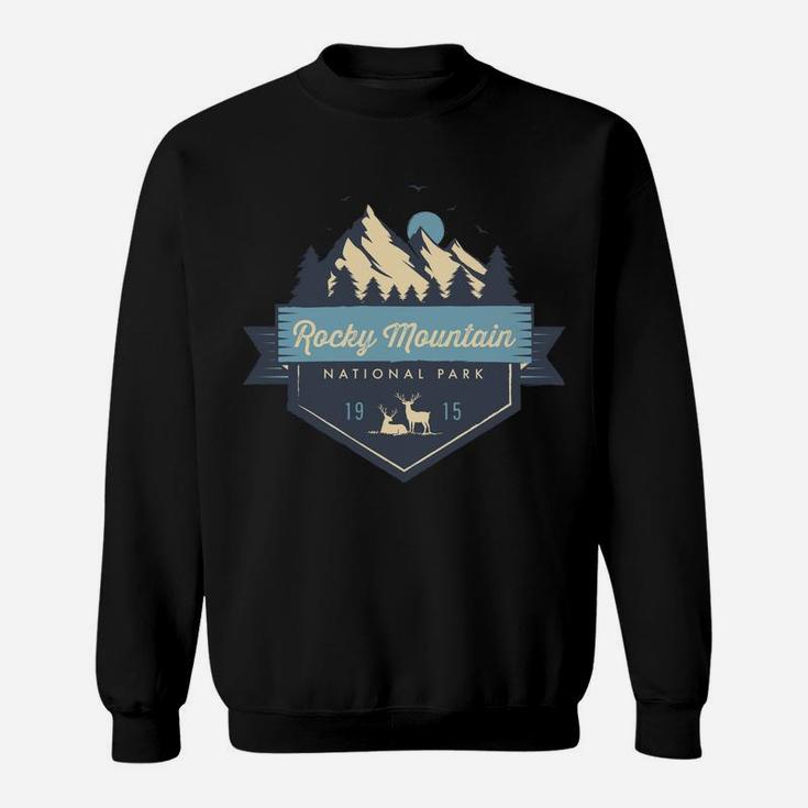 Rocky Mountain National Park Cool Vintage Mountain Sweatshirt