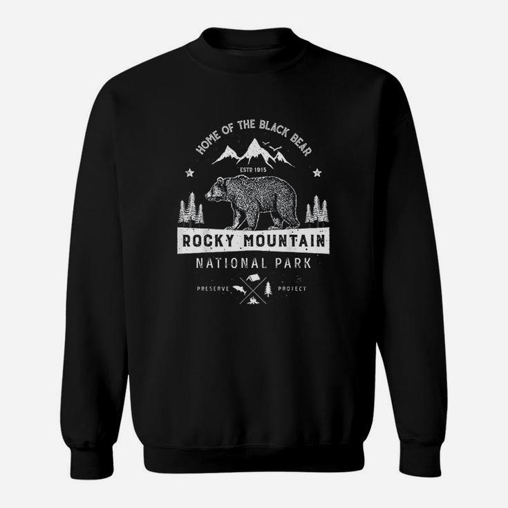 Rocky Mountain National Park Vintage Colorado Bear Retro Sweatshirt