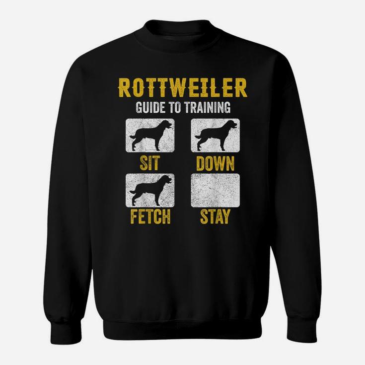 Rottweiler Guide To Training Shirts, Dog Mom Dad Lover Owner Sweatshirt