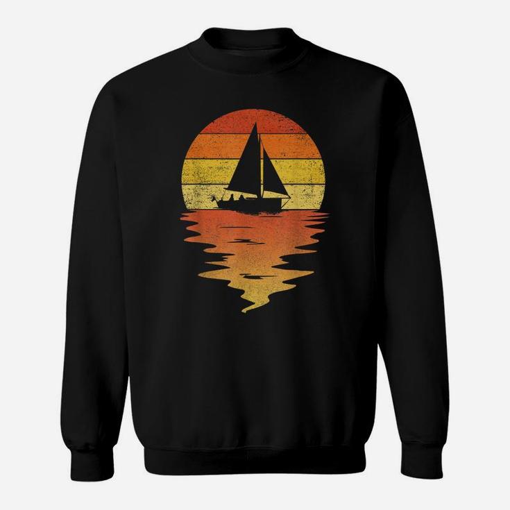 Sailing Shirt Retro Sunset 70S Vintage Sailboat Sweatshirt