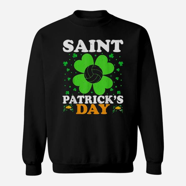 Saint Patrick's Day Irish Shamrock Volleyball Sweatshirt
