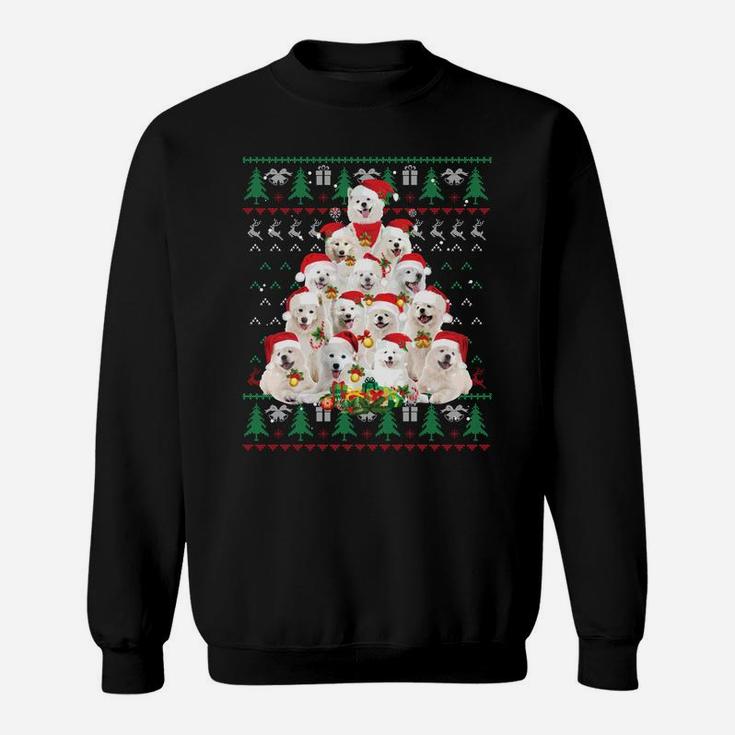 Samoyed Christmas Dog Lover Gift Ugly Sweater Xmas Tree Sweatshirt Sweatshirt