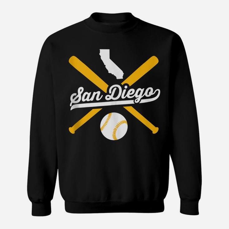 San Diego Baseball Vintage California State Pride Love City Sweatshirt