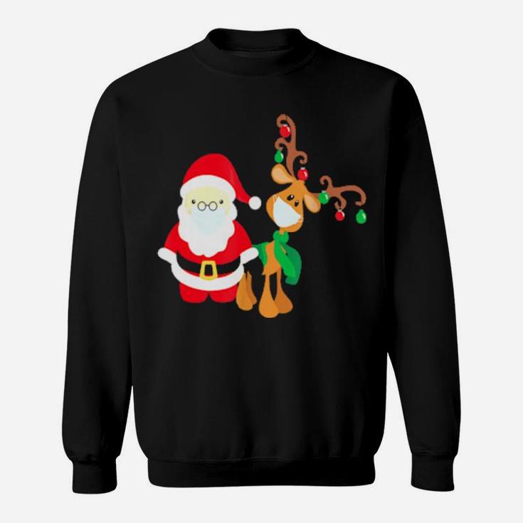 Santa And Reindeer Sweatshirt
