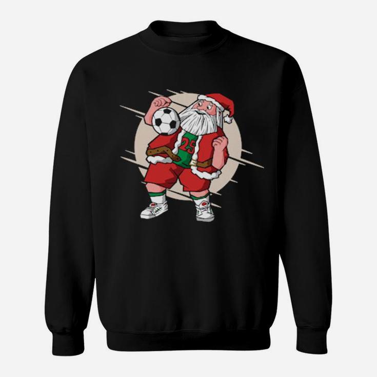 Santa Playing Football Sweatshirt