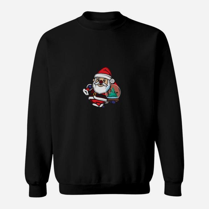 Santa Snow Christmas Decorator Sweatshirt