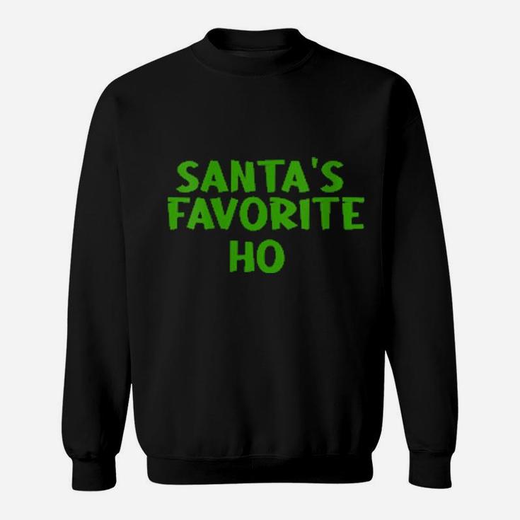Santa's Favorite Ho Couples Pajama Sweatshirt
