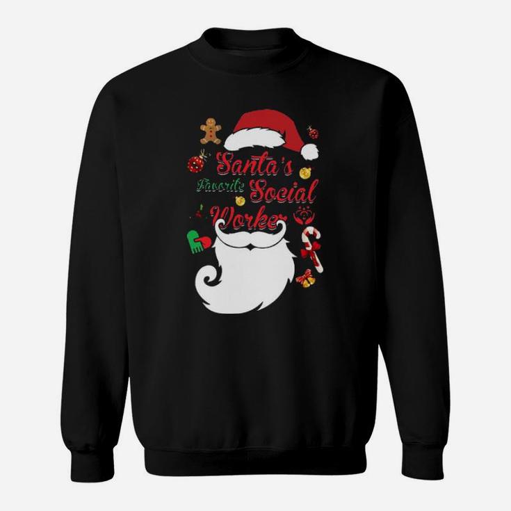 Santa's Favorite Social Worker Sweatshirt