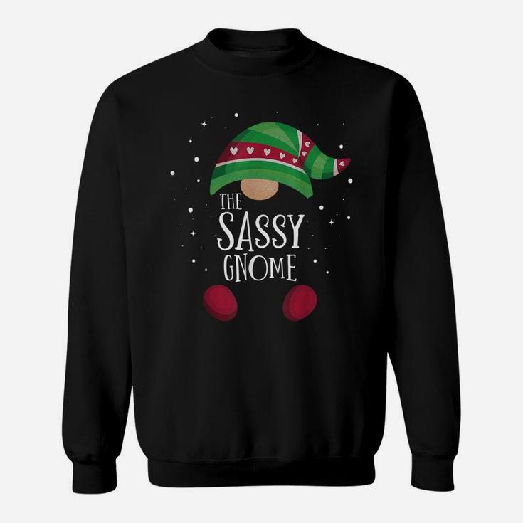 Sassy Gnome Matching Christmas Pjs Family Pajamas Sweatshirt