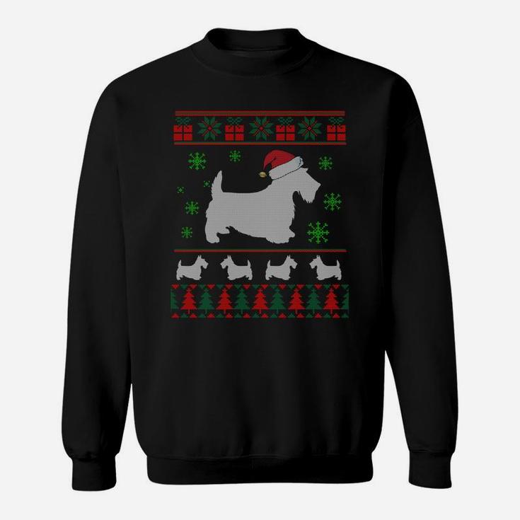 Scottie Dog Ugly Christmas Sweater Gift For Dog Lovers Sweatshirt Sweatshirt