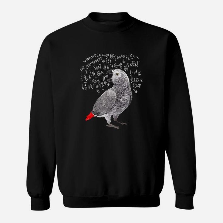 Screaming African Grey Parrot Sweatshirt