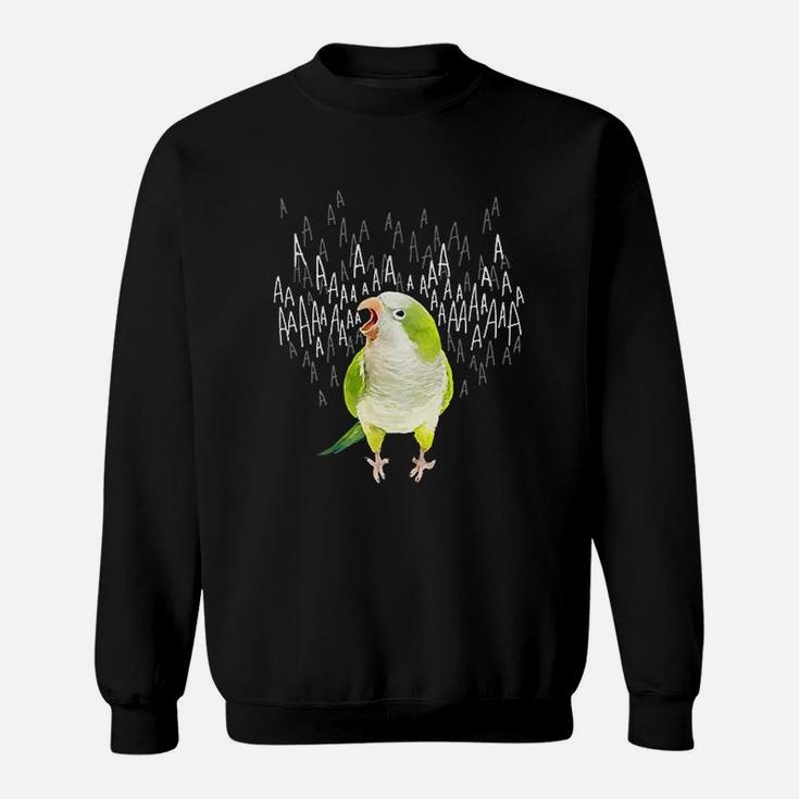 Screaming Green Quaker Parrot Sweatshirt