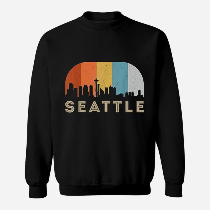 Seattle Washington Vintage Skyline Sweatshirt