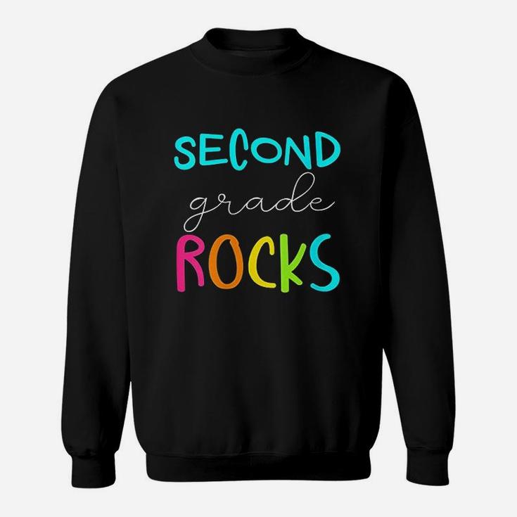 Second Grade Rocks Team 2Nd Grade Teacher Sweatshirt