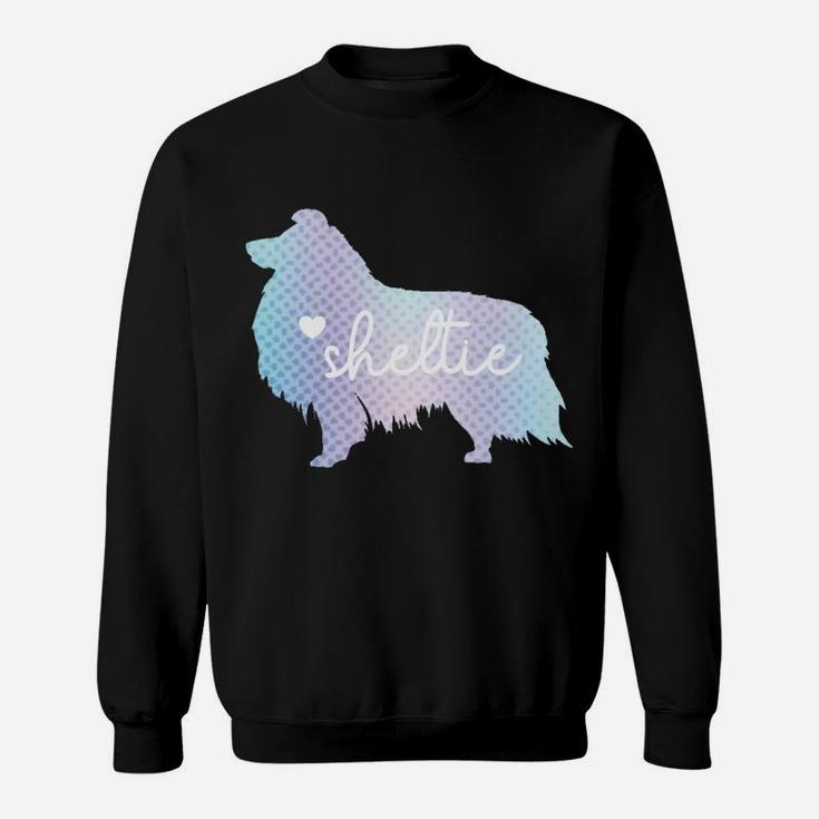 Sheltie Dog Heart | Sheltie Mom Shetland Sheepdog Dad Sweatshirt