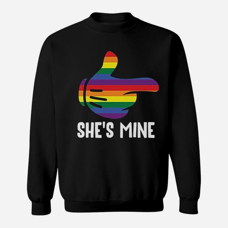 Shes Couple Rainbow Lgbt Pride Matching Funny Sweatshirt