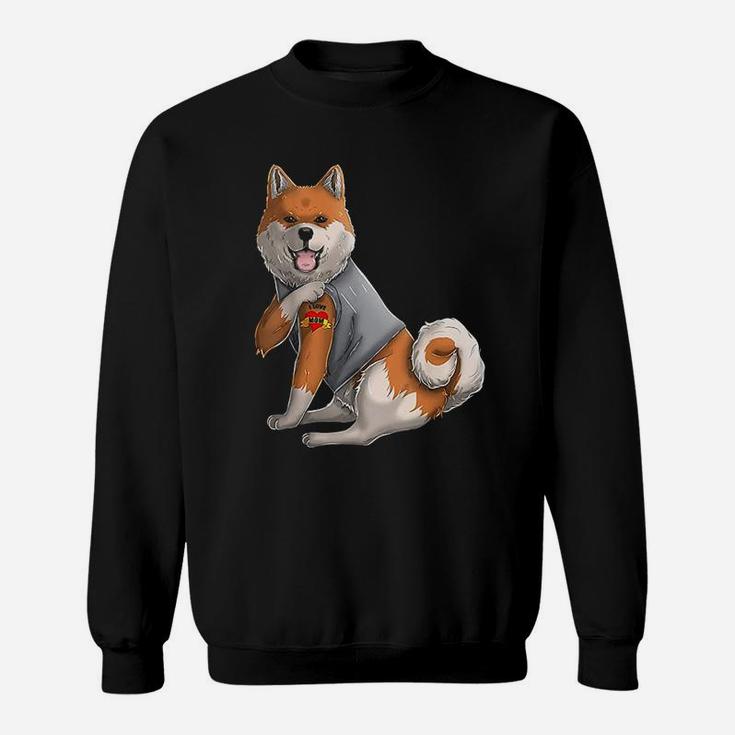 Shiba Inu I Love Mom Tattoo Dog Sweatshirt