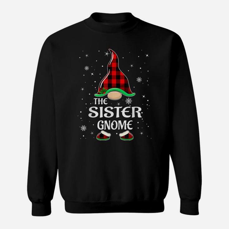 Sister Gnome Buffalo Plaid Matching Family Christmas Pajama Sweatshirt