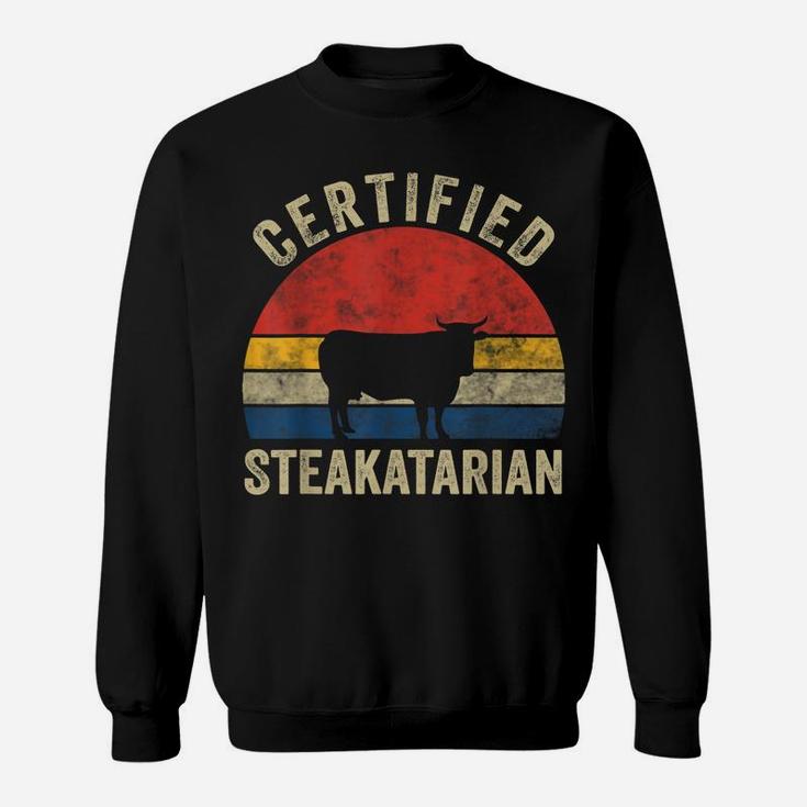 Smoked Meat Bbq Pitmaster Grilling Retro Vintage Gift Sweatshirt