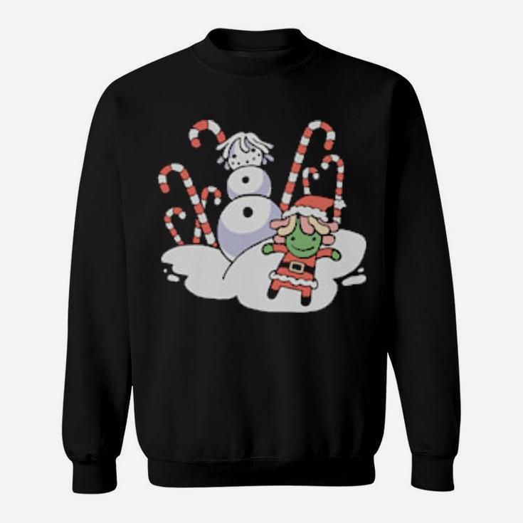 Snowman And Santa Sweatshirt