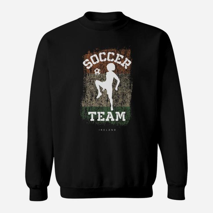 Soccer Ireland Flag Football Womens Soccer Girls Sweatshirt