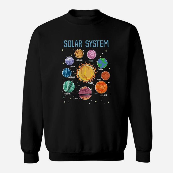 Solar System Planets Science Space Sweatshirt