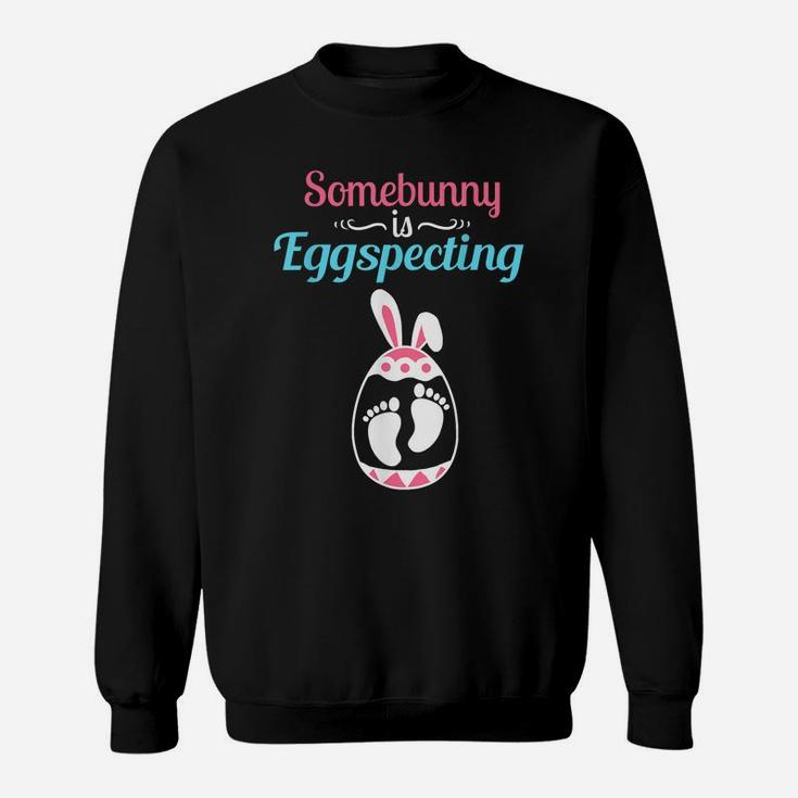 Somebunny Is Eggspecting Cute Baby Pregnancy Announcement Sweatshirt