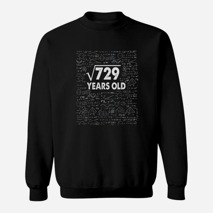 Square Root Of 729 27Th Birthday 27 Years Old Sweatshirt