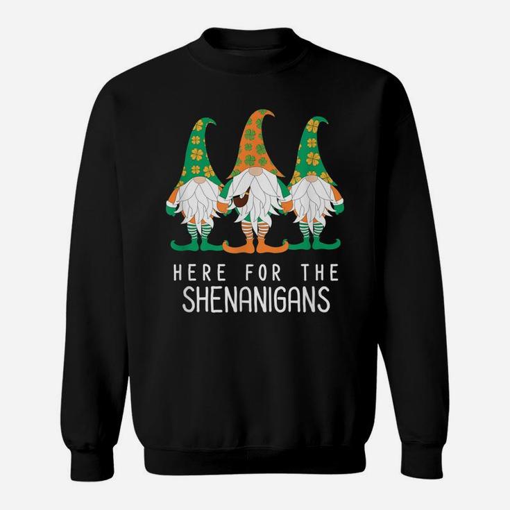 St Patrick Gnome Irish Day Shenanigan Leprechaun Shamrock Sweatshirt
