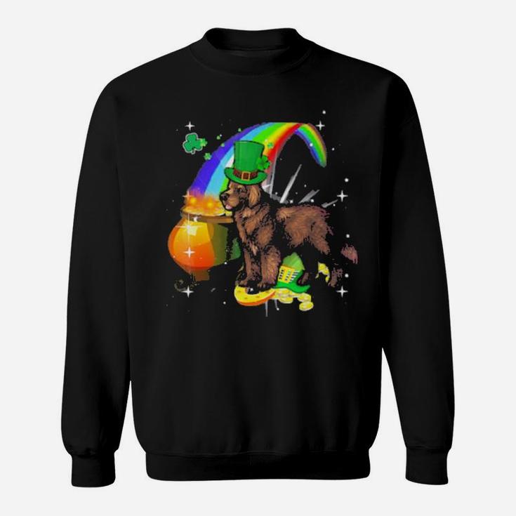 St Patricks Day Newfoundland Dog Irish Sweatshirt