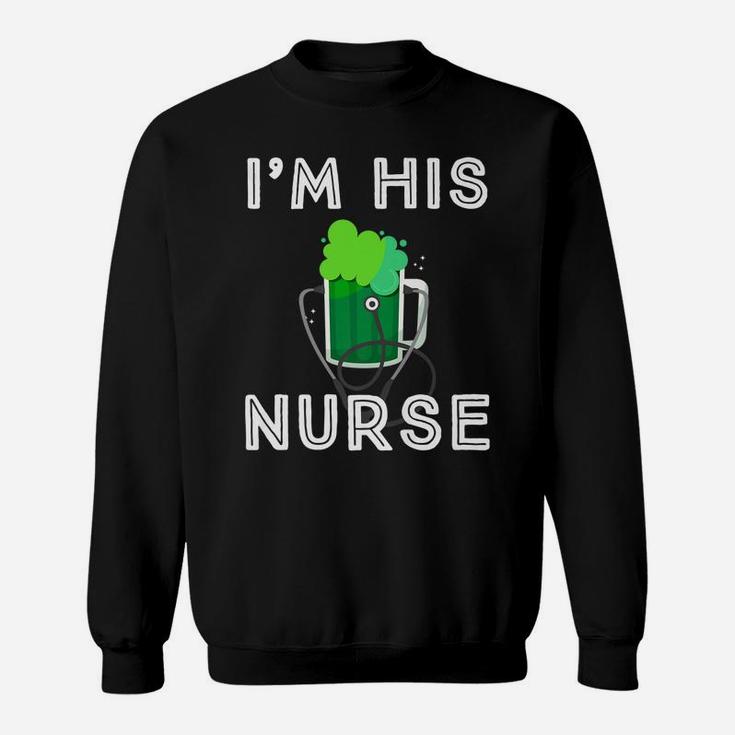 St Patricks Day Nurse Shirt Green Irish Clover Lucky Nurse Sweatshirt