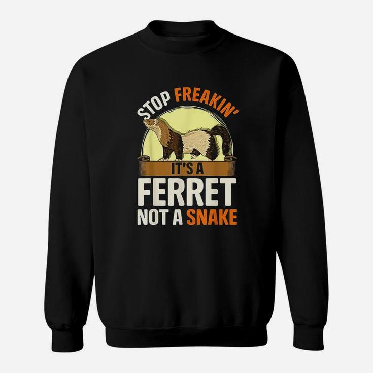 Stop It Is A Ferret Not A Snake Sweatshirt