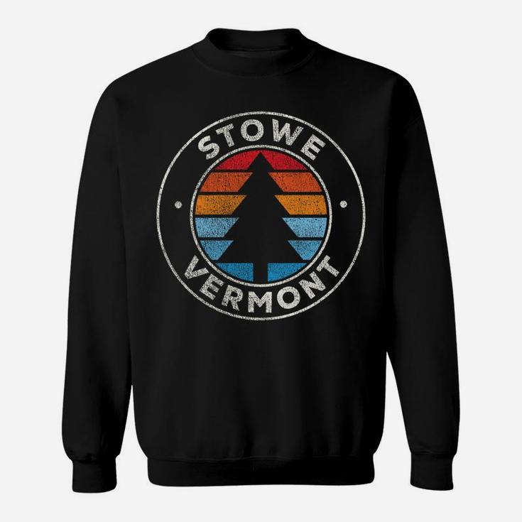 Stowe Vermont Vt Vintage Graphic Retro 70S Sweatshirt Sweatshirt