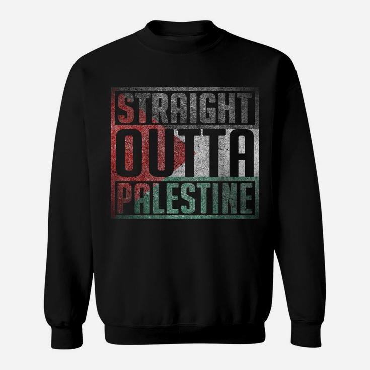 Straight Outta Palestine, Free Palestina, Palestine Flag Sweatshirt