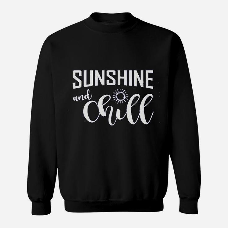 Sunshine And Chill Cute Beach Sweatshirt