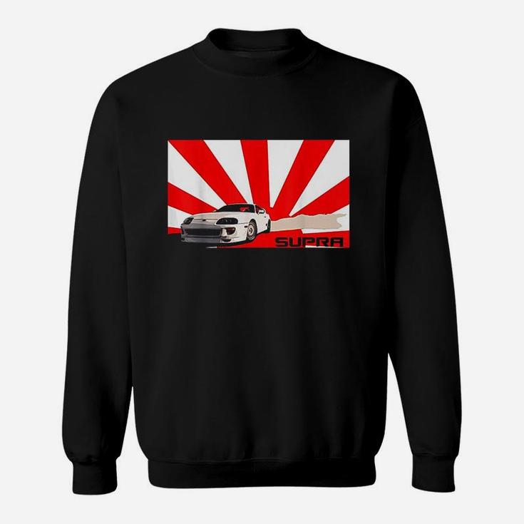 Supra Rising Sun Car Enthusiasts Street Tuner Sweatshirt