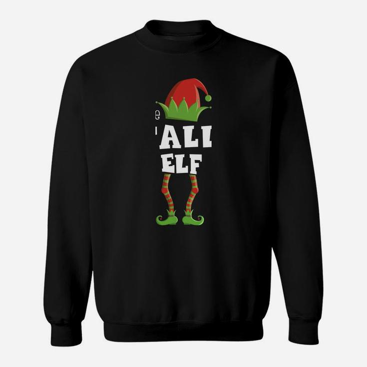Tall Elf Xmas Pajama Family Matching Christmas Group Gift Sweatshirt Sweatshirt