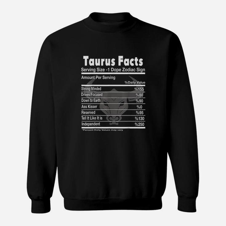 Taurus Facts Funny Taurus Sweatshirt