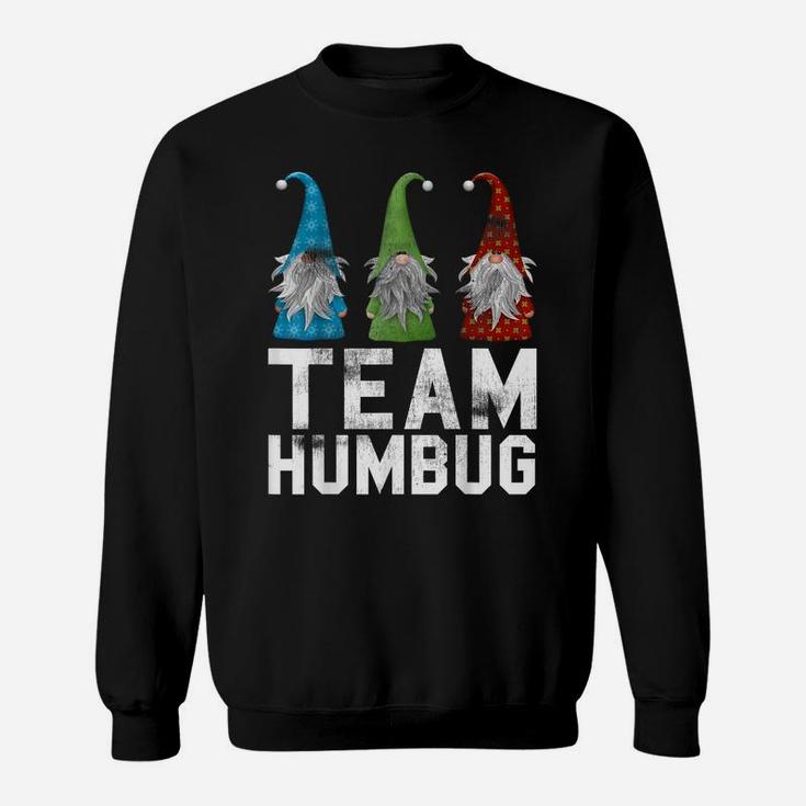 Team Humbug Funny Christmas Santa Vintage Style Gnomes Gift Sweatshirt