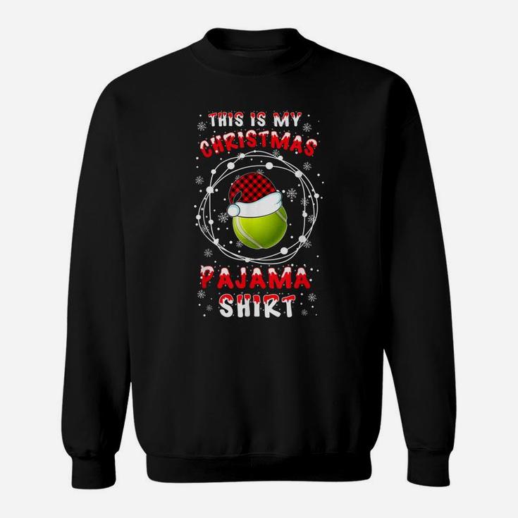 Tennis Lover Funny Santa Hat Christmas Pyjama Saying Gift Id Sweatshirt
