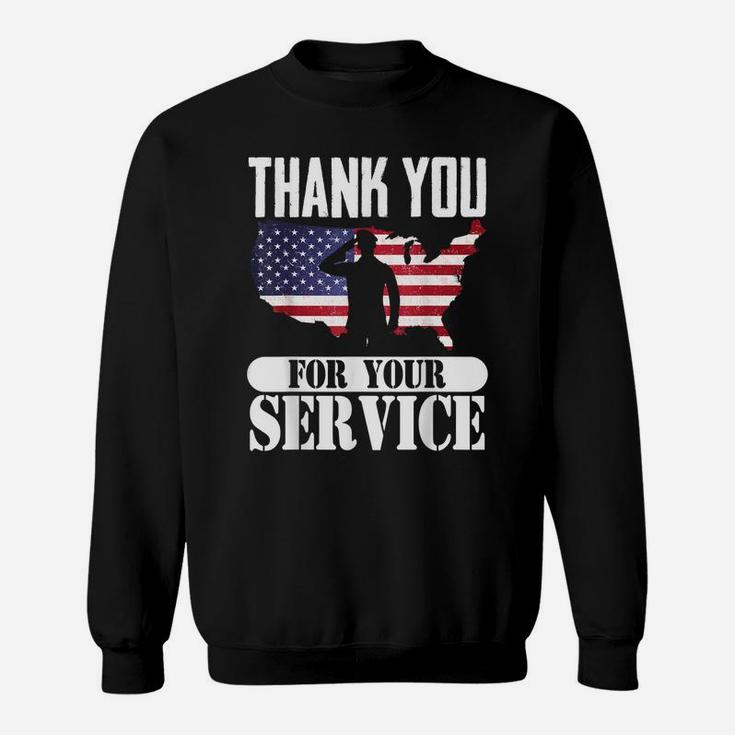 Thank You For Your Service Patriotic Veterans Day Sweatshirt