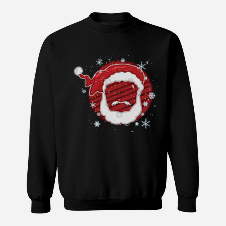 Thanksgiving Cute Snowflakes Santa Claus Winter Holiday Xmas Sweatshirt