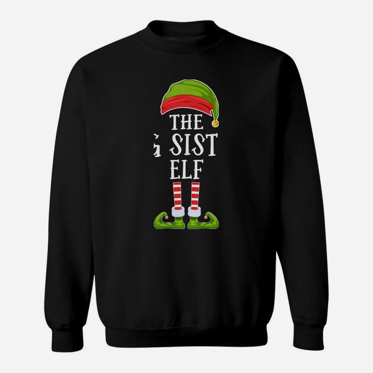 The Big Sister Elf Christmas Group Family Matching Pajamas Sweatshirt
