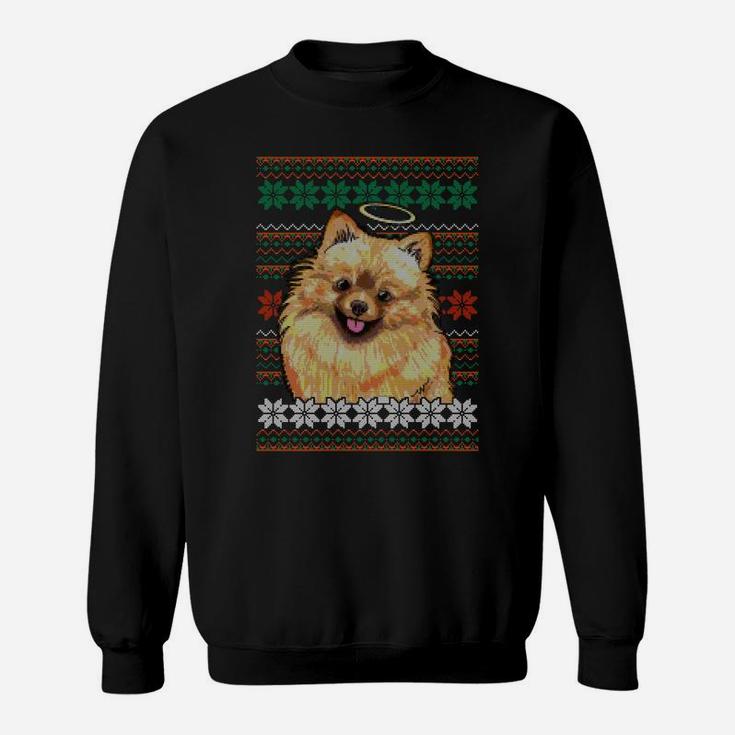 The Pomeranian Ugly Christmas Sweater Design Sweatshirt Sweatshirt