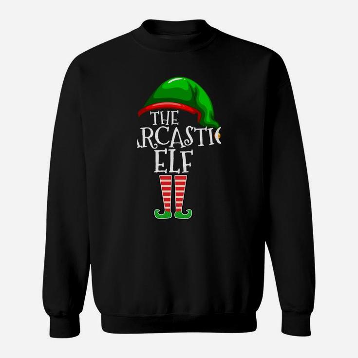 The Sarcastic Elf Family Matching Group Christmas Gift Funny Sweatshirt