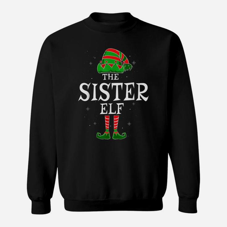 The Sister Elf Group Matching Family Christmas Girl Funny Sweatshirt