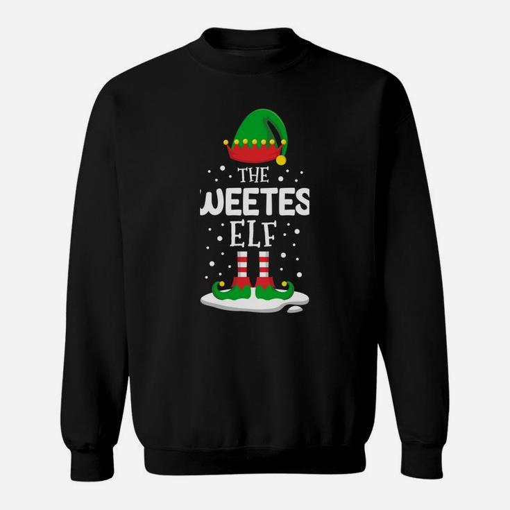 The Sweetest Elf Christmas Family Matching Costume Pjs Cute Sweatshirt Sweatshirt
