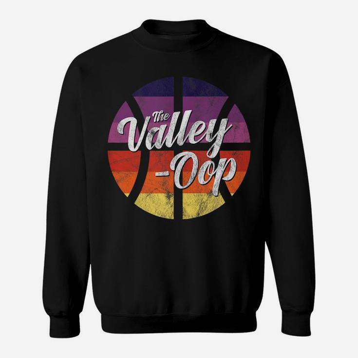 The Valley Oop Phoenix Basketball Retro Sunset Basketball Sweatshirt