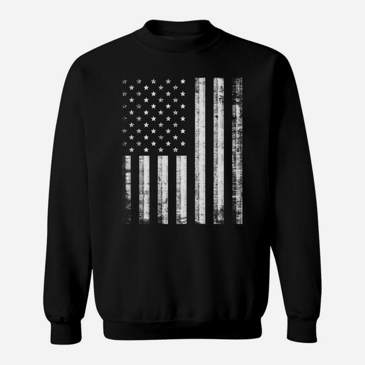 Think While It's Still Legal Distressed American Flag Design Sweatshirt